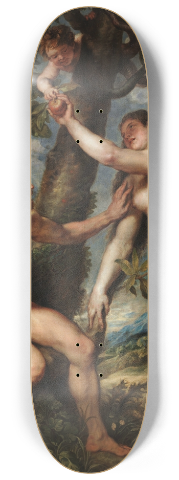 Peter Paul Rubens - Adam and Eve 8.25 inch art skate deck