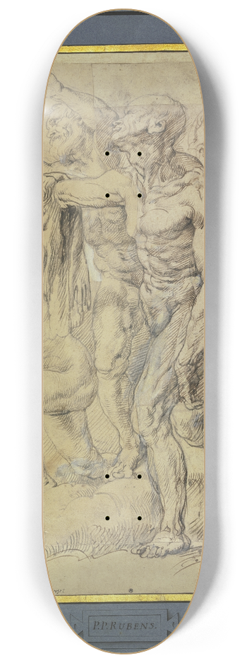 Peter Paul Rubens - Eva, Maria Magdalena, der Heilige Bartholomus und ein weiterer fr ein Jngstes Gericht 8.25 inch art skate deck