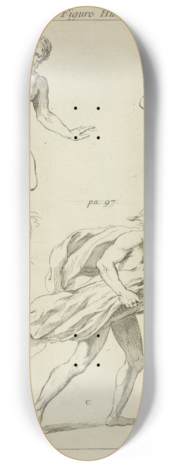 Peter Paul Rubens - Three studies of the figure 8.25 inch art skate deck