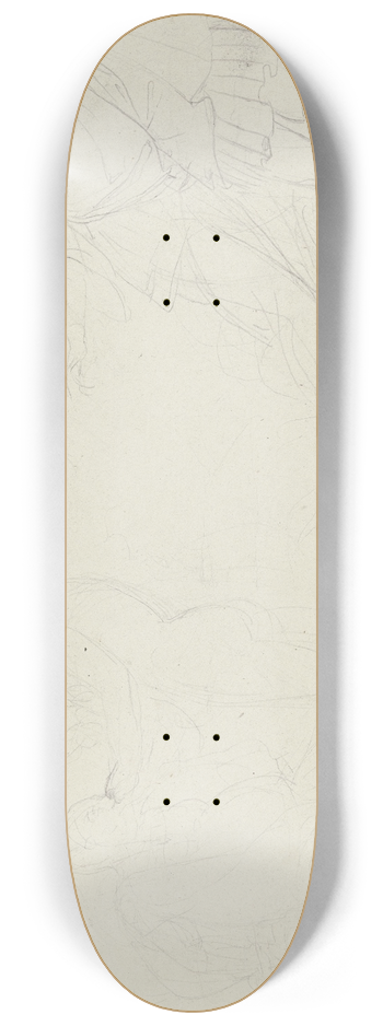 Peter von Cornelius - Auerbachs Keller zu Leipzig; Zwei Zecher, Mephisto und Faust 8.25 inch art skate deck