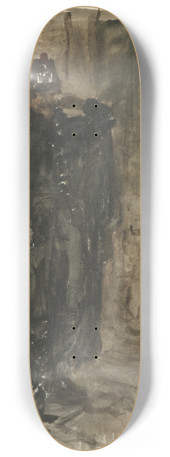 Petrus van der Velden - Dutch policeman 8.25 inch art skate deck