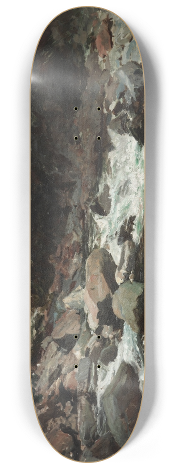 Petrus van der Velden - Mountain Stream, Otira Gorge 8.25 inch art skate deck