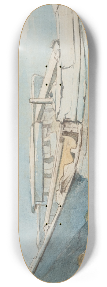 Petrus van der Velden - Old boat 8.25 inch art skate deck