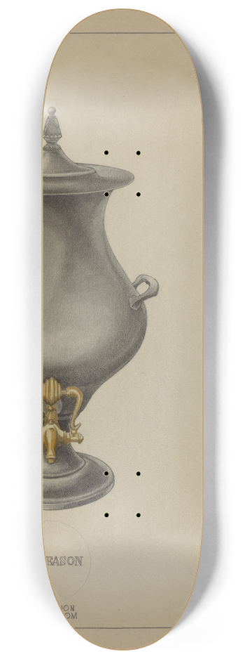 Philip Johnson - Pewter Coffee Urn 8.25 inch art skate deck