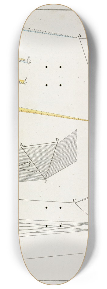 Johann Wolfgang Von Goethe - Zur Farbenlehre Pl.15 8.25 inch art skate deck