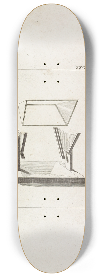 Johann Wolfgang Von Goethe - Zur Farbenlehre Pl.17 8.25 inch art skate deck