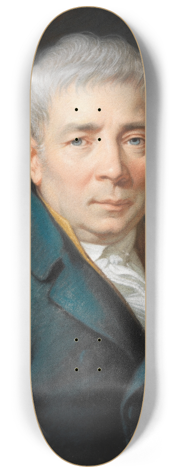 Philipp Jakob Becker - Bildnis August Vierordt 8.25 inch art skate deck