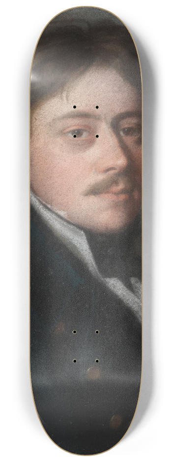Philipp Jakob Becker - Bildnis des hessischen Stallmeisters Graf Ortlepp 8.25 inch art skate deck