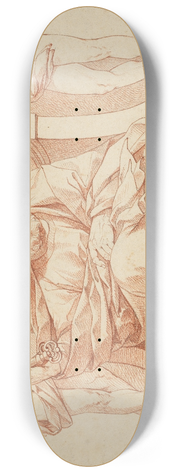 Philipp Jakob Becker - Petrus, sitzend 8.25 inch art skate deck