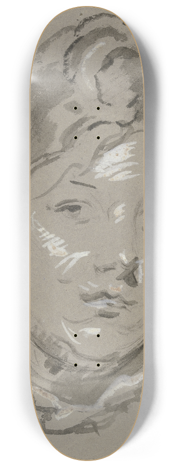 Philipp Rumpf - Womans head 8.25 inch art skate deck
