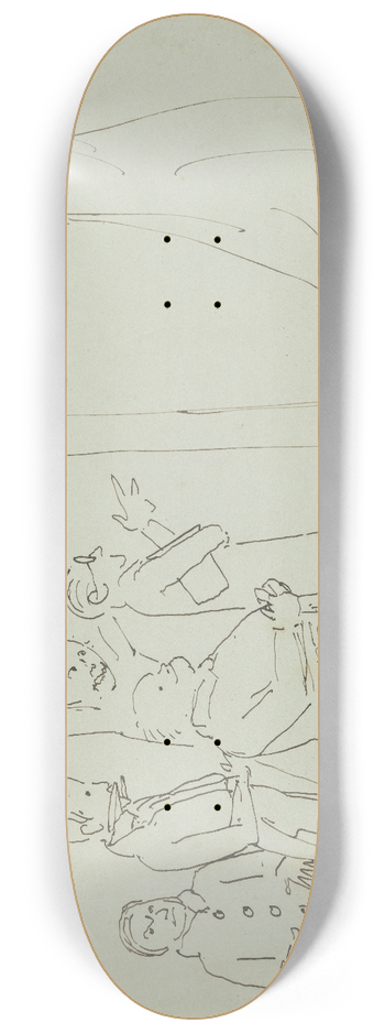 Philipp Veit - Die Stdelsche Administration vor Lessings Hussitenpredigt 8.25 inch art skate deck