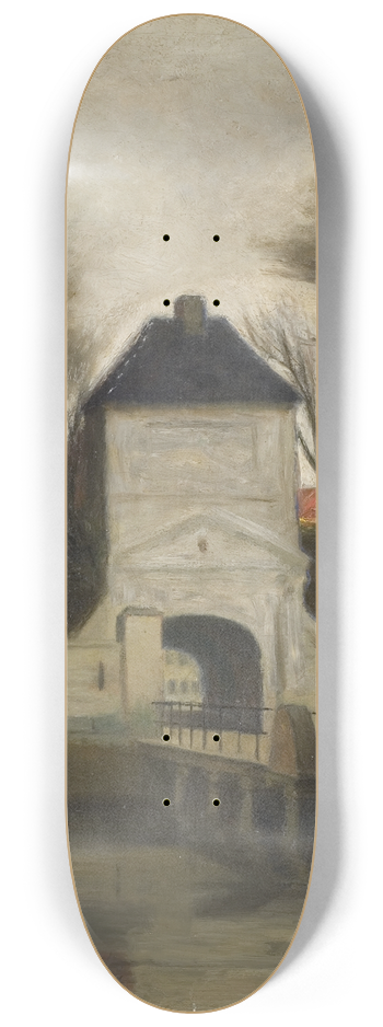 Johan Rohde - View of Kastellet, Copenhagen 8.25 inch art skate deck