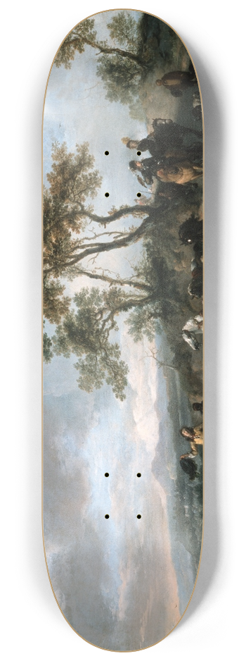 Philips Wouwerman - Halt of a Hunting Party 8.25 inch art skate deck