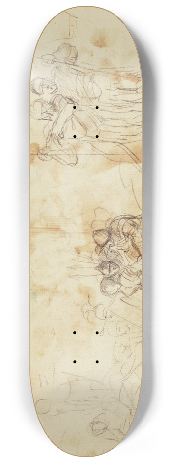 Pier Francesco Mola - Iris appearing to Turnus 8.25 inch art skate deck