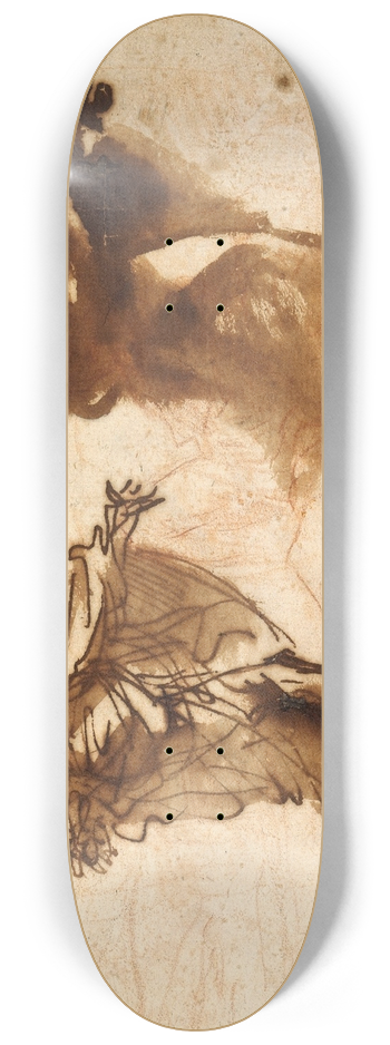 Pier Francesco Mola - Two Studies for the Figure of Joseph 8.25 inch art skate deck