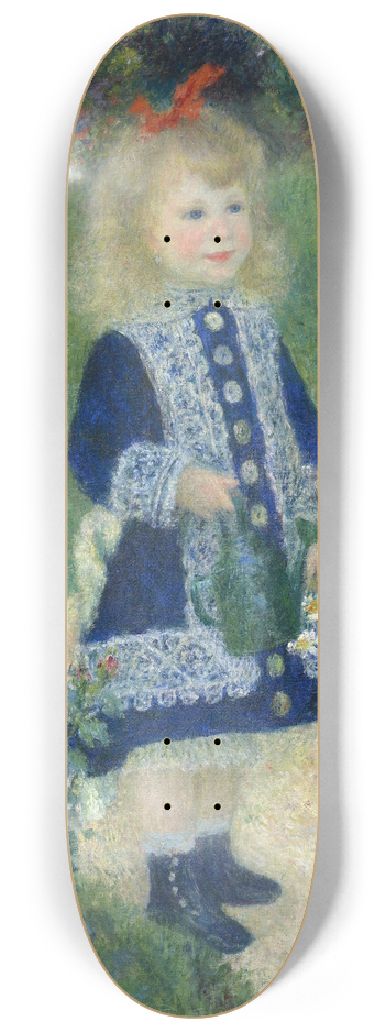 Pierre-Auguste Renoir - A Girl with a Watering Can 8.25 inch art skate deck