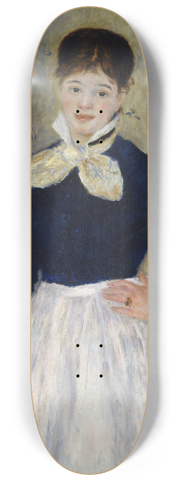 Pierre-Auguste Renoir - A Waitress at Duvals Restaurant 8.25 inch art skate deck