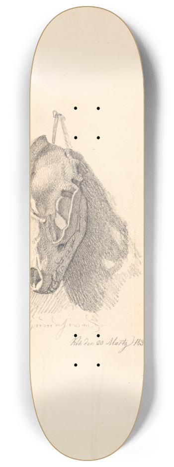 Johan Thomas Lundbye - Hundekranium 8.25 inch art skate deck