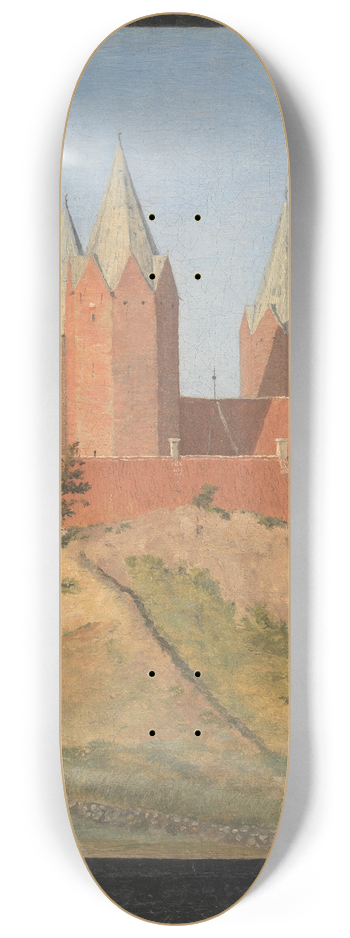 Johan Thomas Lundbye - Kalundborg Church 8.25 inch art skate deck