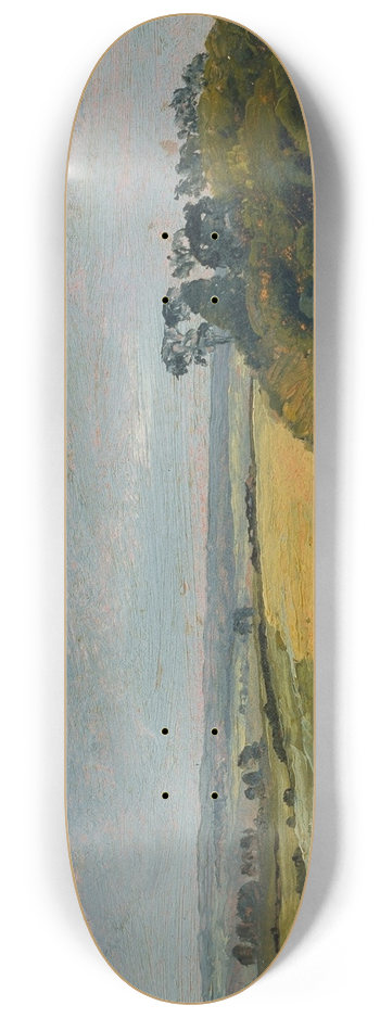 Johan Thomas Lundbye - Near Hbjerg. Frederiksvrk. Study 8.25 inch art skate deck
