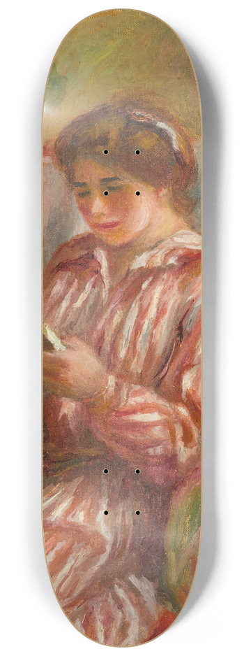 Pierre-Auguste Renoir - Gabrielle Lisant 8.25 inch art skate deck
