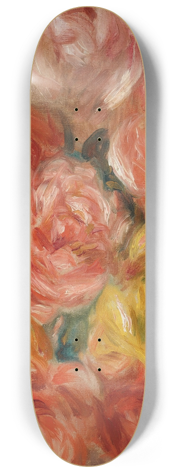 Pierre-Auguste Renoir - Nature Morte Aux Roses 8.25 inch art skate deck