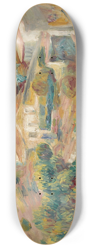 Pierre-Auguste Renoir - Paysage Avec Maisons 8.25 inch art skate deck