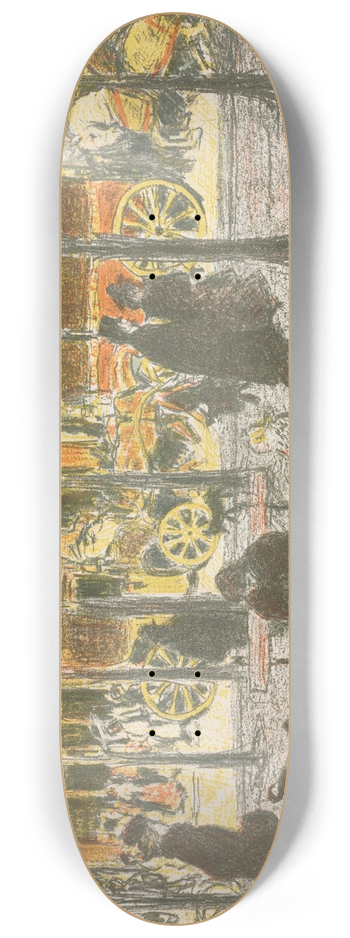 Pierre Bonnard - Some Aspects Of Paris Life, Boulevard 8.25 inch art skate deck