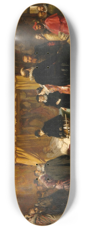 Pierre-Charles Comte - Charles IX chez Coligny 8.25 inch art skate deck