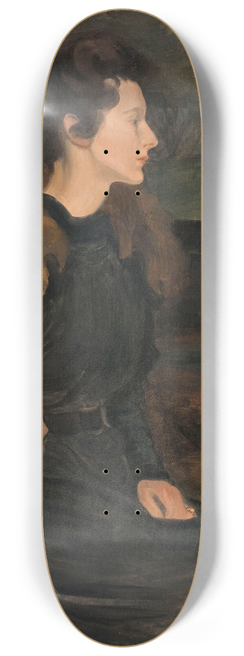 Pierre Georges Jeanniot - Portrait de Marcelle Jeanniot  quinze ans 8.25 inch art skate deck