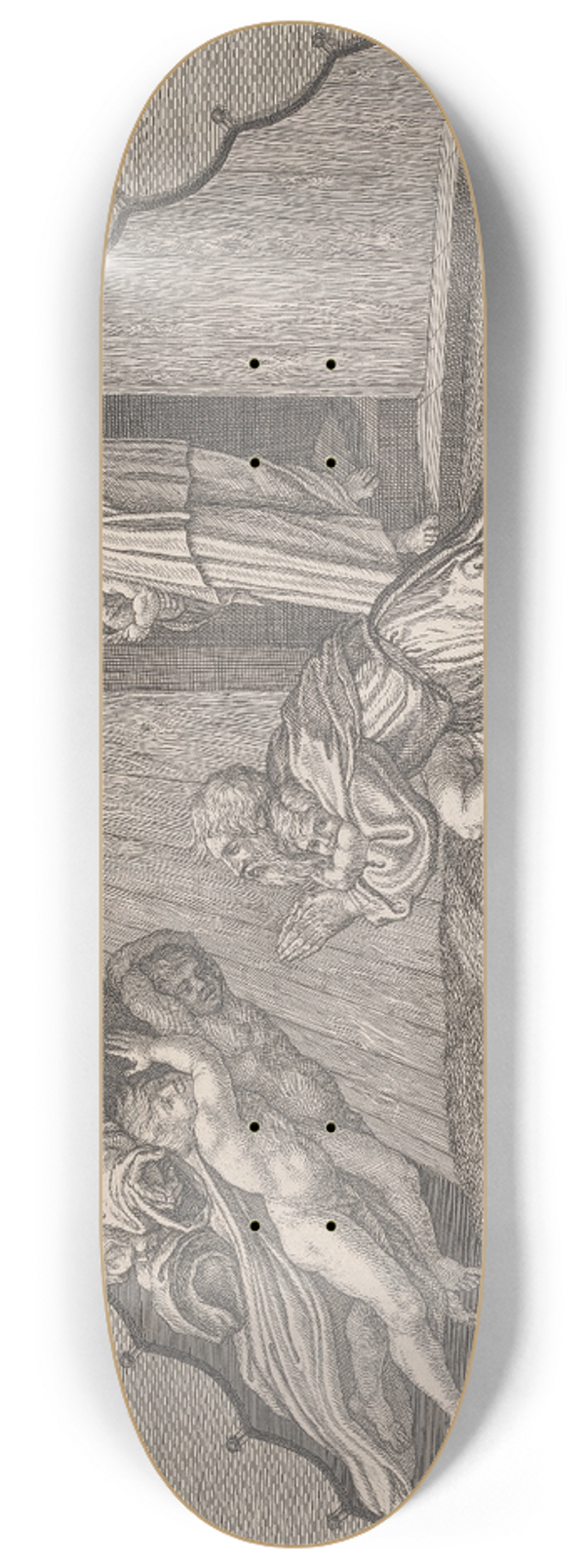 John Alexander - The Blessing of Abraham (After Raphael) 8.25 inch art skate deck