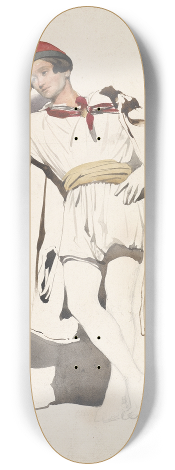Pierre Louis Dubourcq - Staande jongeman 8.25 inch art skate deck