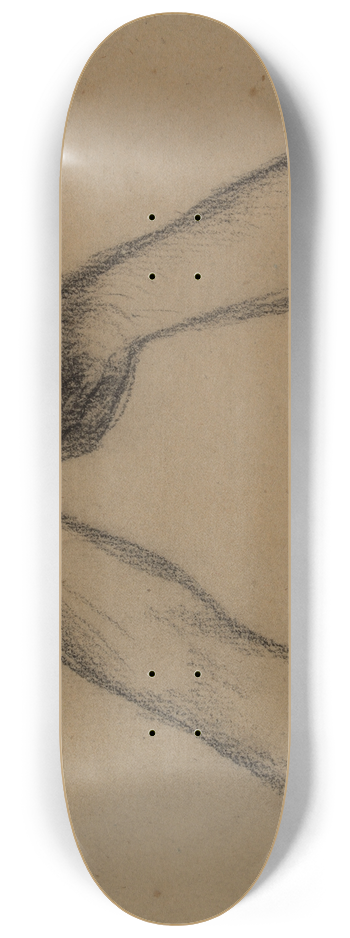 Pierre Puvis de Chavannes - Etude de bras et de pieds 8.25 inch art skate deck