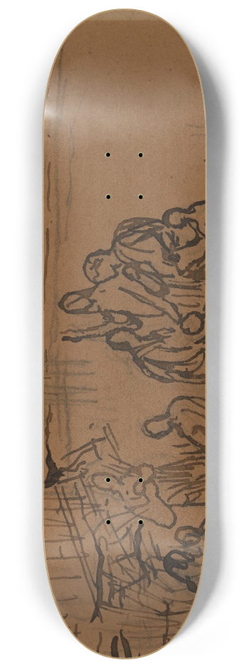 Pierre Puvis de Chavannes - Etude de composition 8.25 inch art skate deck