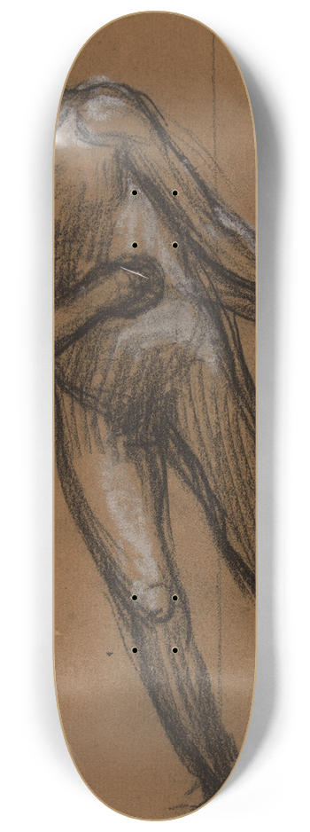 Pierre Puvis de Chavannes - Homme nu de face 8.25 inch art skate deck