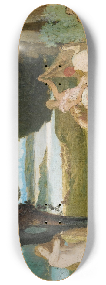 Pierre Puvis de Chavannes - Sketch For Summer; The Bath 8.25 inch art skate deck