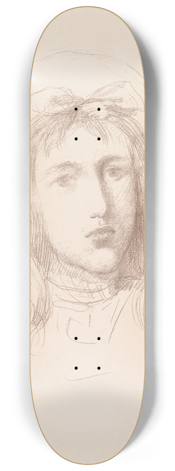 Pierre Puvis de Chavannes - Tte de Jeune Fille 8.25 inch art skate deck