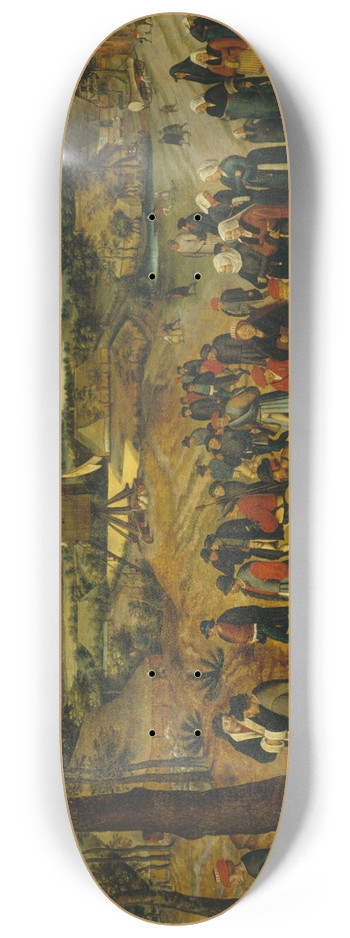 Pieter Brueghel The Younger - The wedding procession 8.25 inch art skate deck