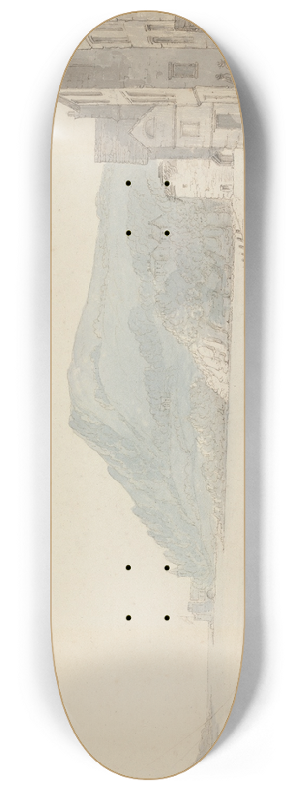 John Baverstock Knight - Quay at Dartmouth 8.25 inch art skate deck