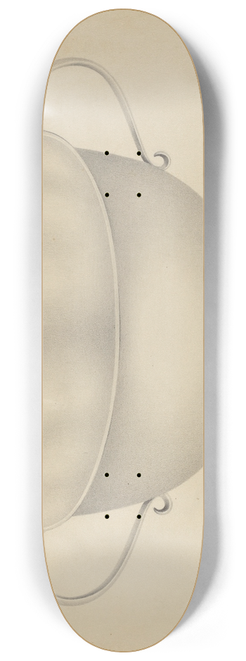 Amelia Tuccio - Silver Bowl 8.25 inch art skate deck