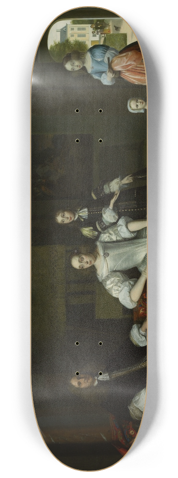 Pieter De Hooch - The Jacott-Hoppesack family 8.25 inch art skate deck