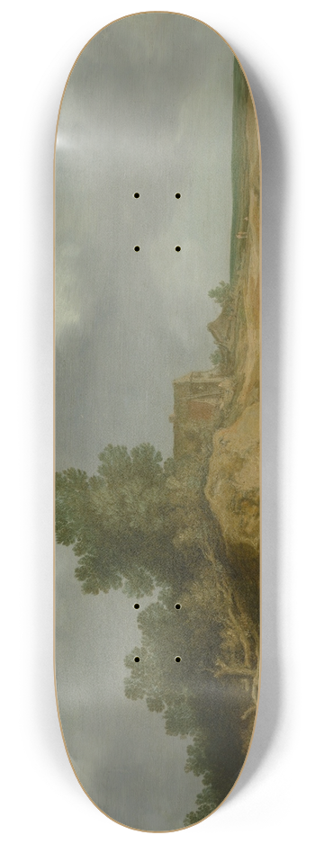 Pieter de Molijn - Landscape with a Cottage 8.25 inch art skate deck