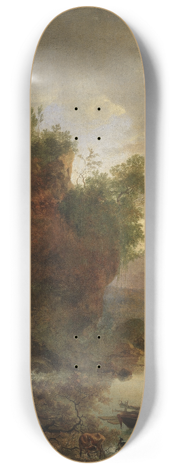 Adam Pynacker - Bay with a Rocky Coast 8.25 inch art skate deck