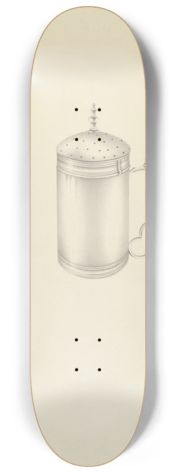 Amelia Tuccio - Silver Caster 8.25 inch art skate deck