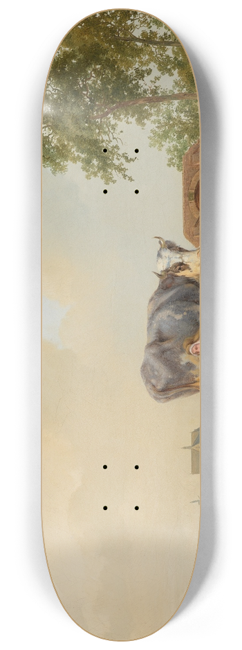 Pieter Plas - Landschap met vee 8.25 inch art skate deck