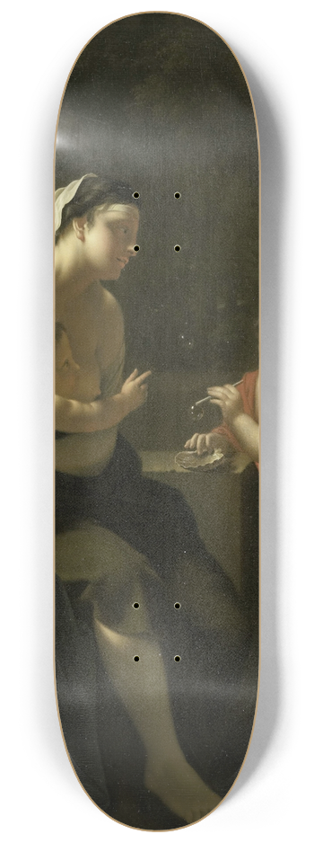 Pieter Van Der Werff - Blowing Bubbles 8.25 inch art skate deck