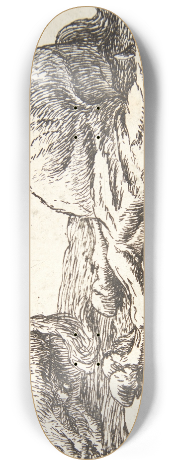 Pieter van Laer - To dde heste 8.25 inch art skate deck