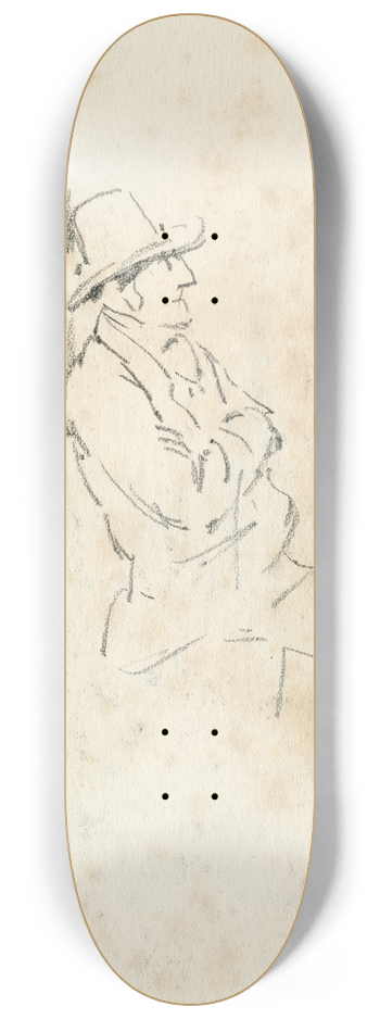 Pieter van Loon - Zittende man 8.25 inch art skate deck