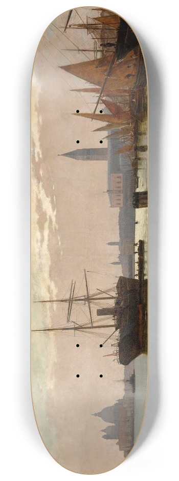 Pietro Galter - Am Eingang des Canal Grande 8.25 inch art skate deck