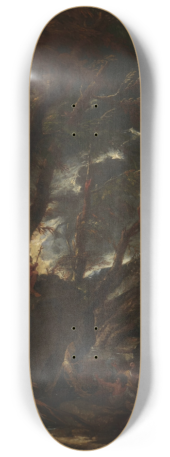 Pietro Montanini - Saint John Preaching 8.25 inch art skate deck